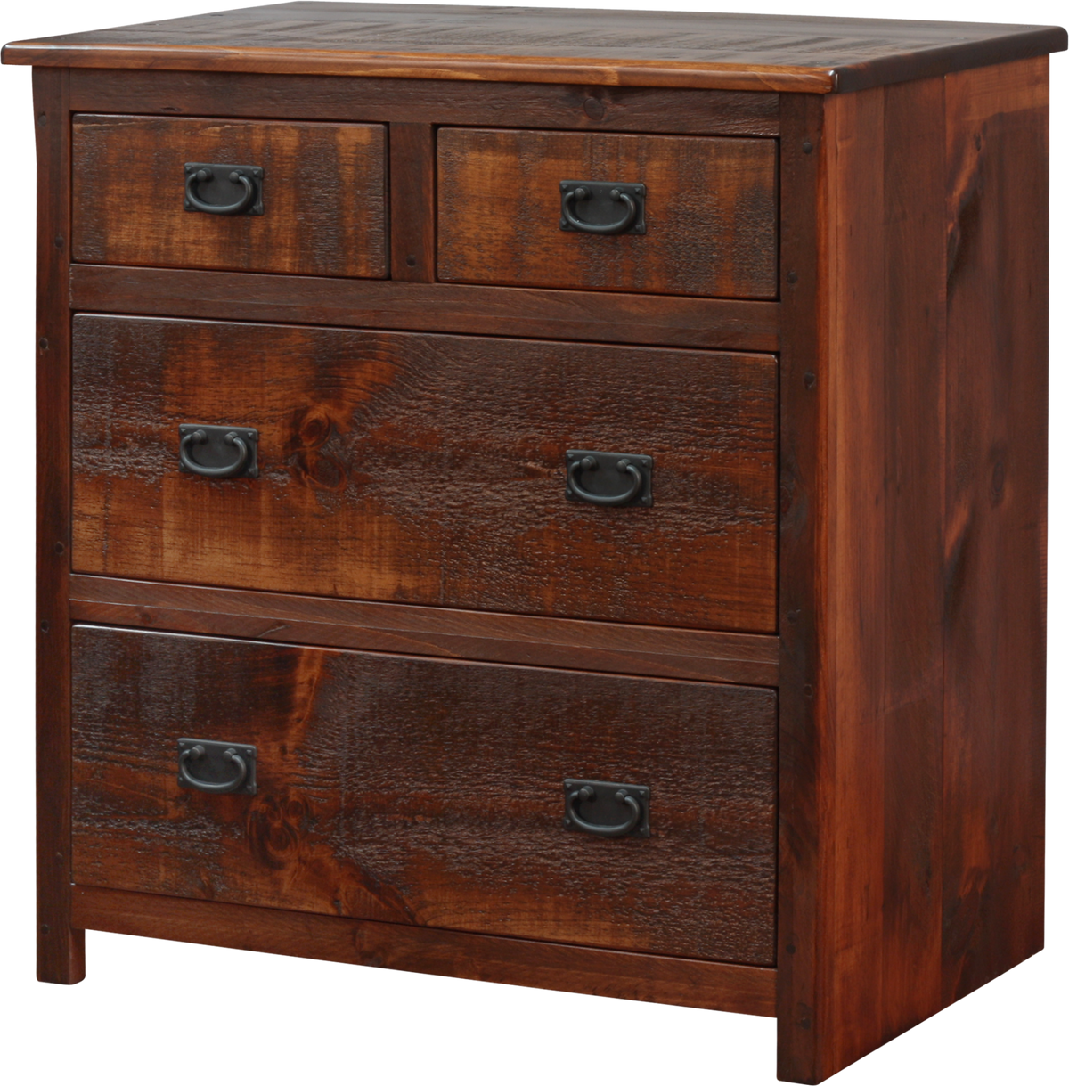 Rustic 4 Drawer Chest