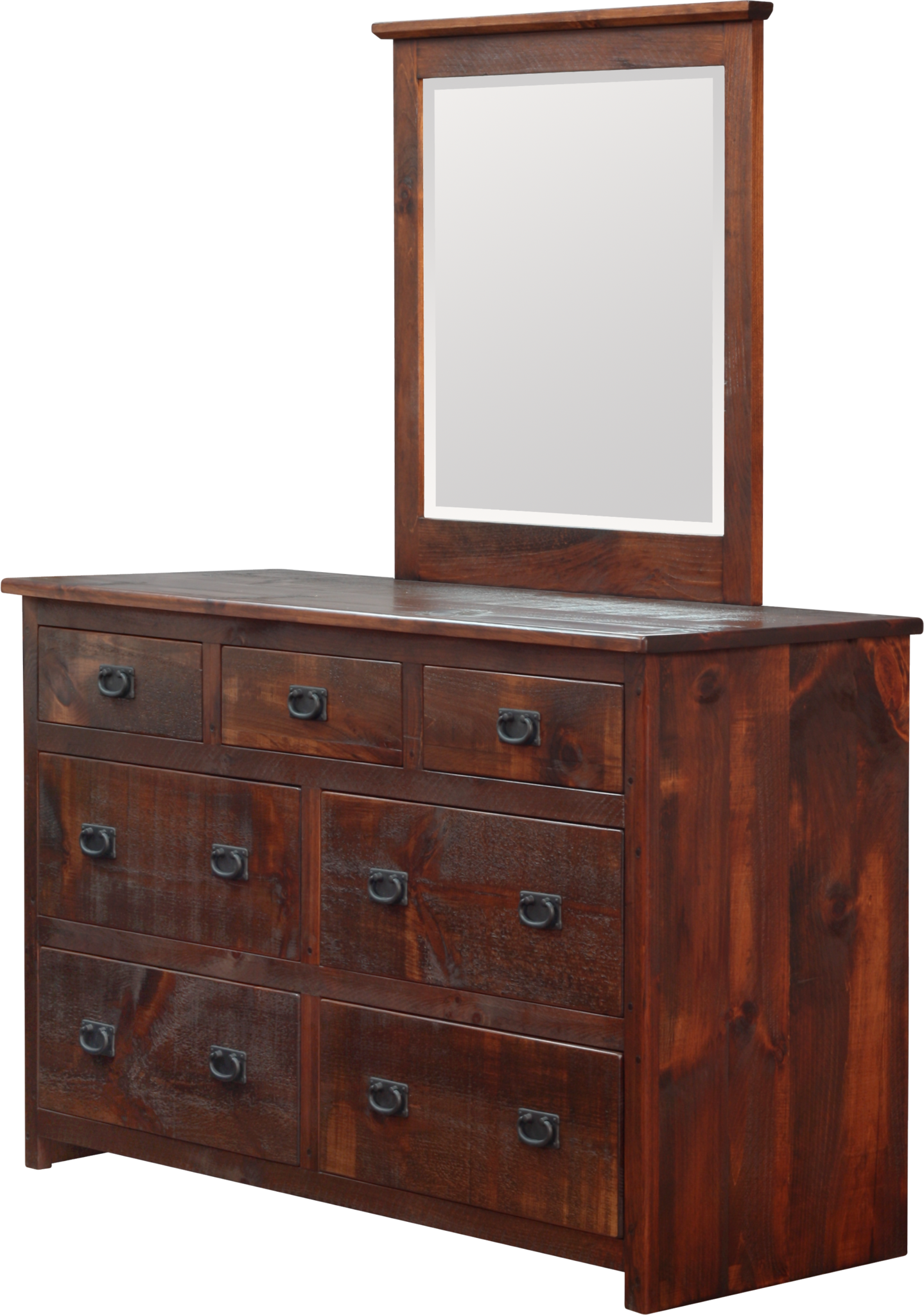 Rustic 7 Drawer Dresser – Craftworks at the Barn
