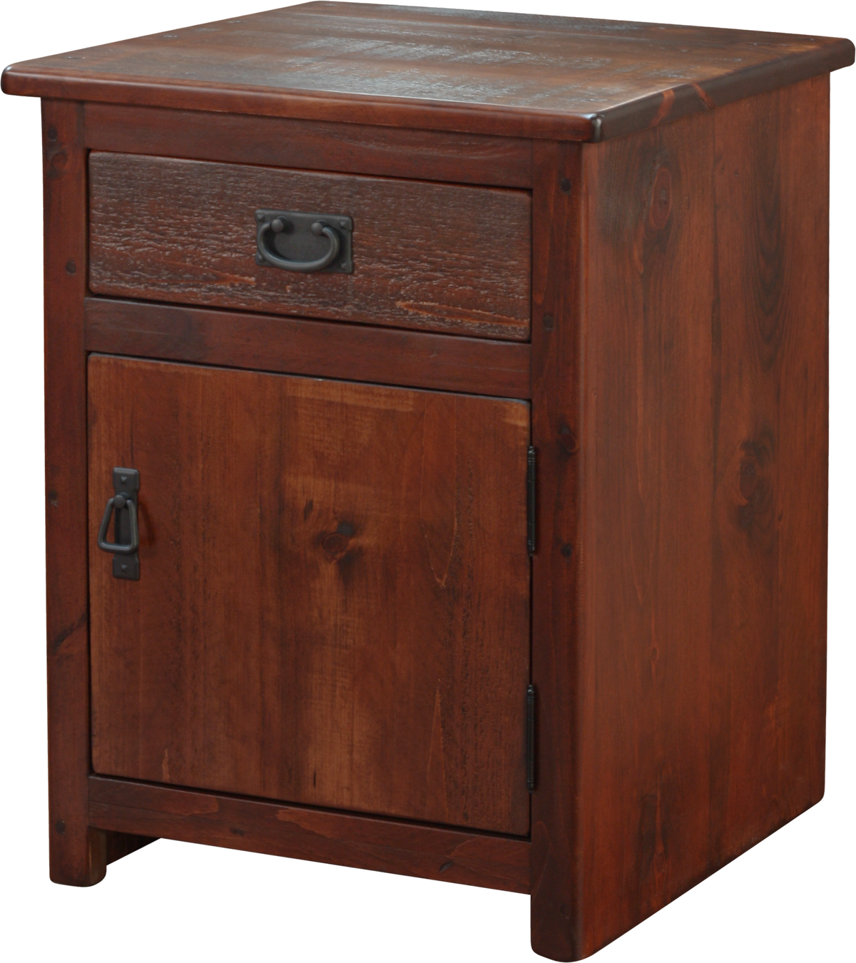 Rustic 1 Drawer 1 Door Nightstand