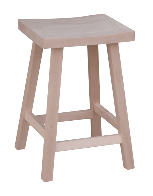 Dakota Rough Cut Saddle Stool