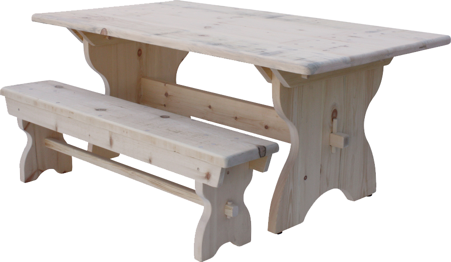 Rustic Trestle Table