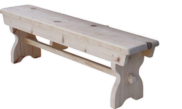 Rustic Trestle Bench