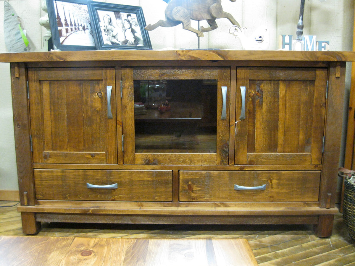 TTV3665 2 Drawer 2 3 Door Timber TV Stand