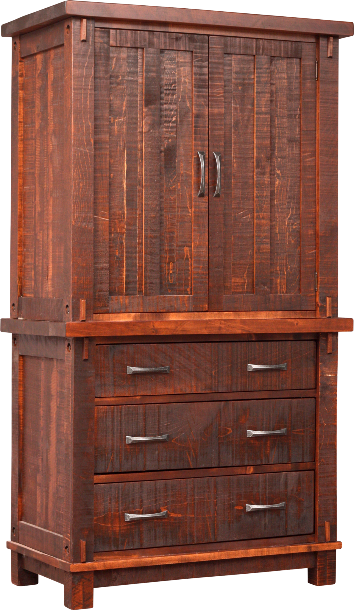 Timber 3 Drawer 2 Door Armoire