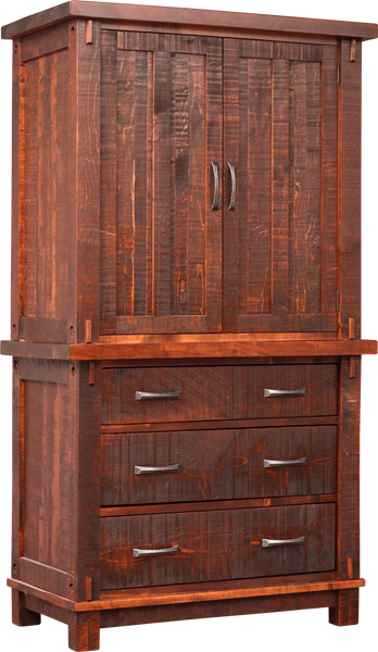 Timber 3 Drawer 2 Door Armoire
