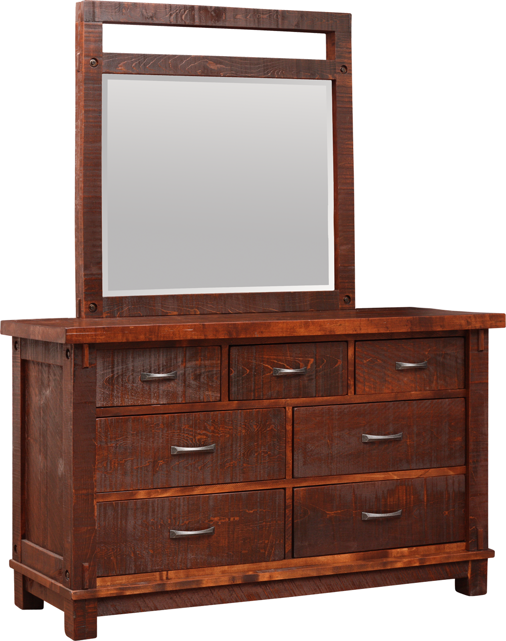 Timber 7 Drawer Dresser