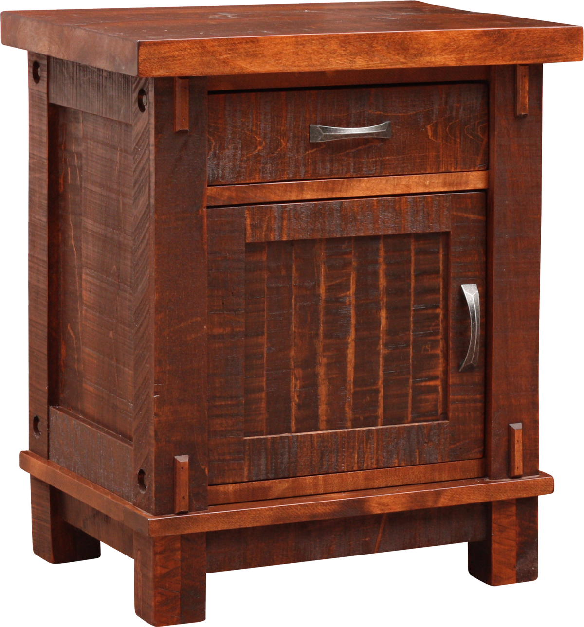 Timber 1 Drawer 1 Door Nightstand