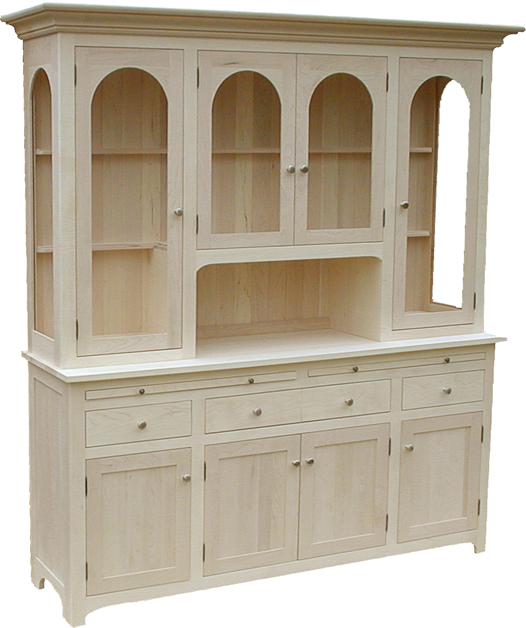 4 Door Buffet with Hutch (X422)