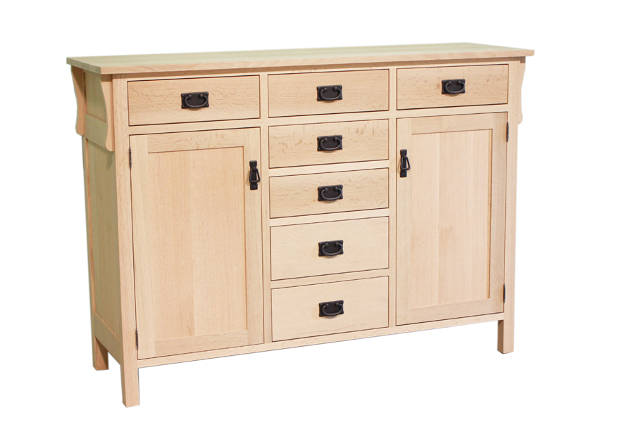 Mission 2 Door 7 Drawer Sideboard
