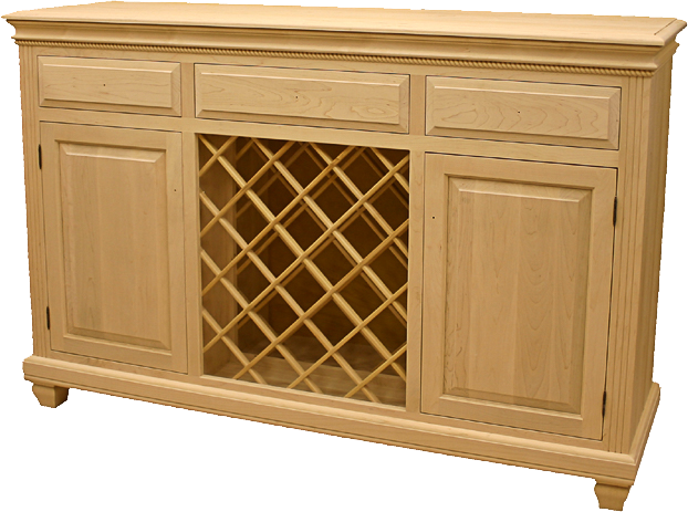 Florentino 2 Door Buffet with Wine Rack
