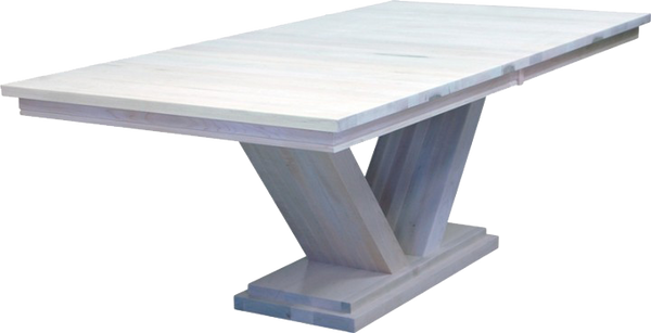 Ambassador table in unfinished brown maple