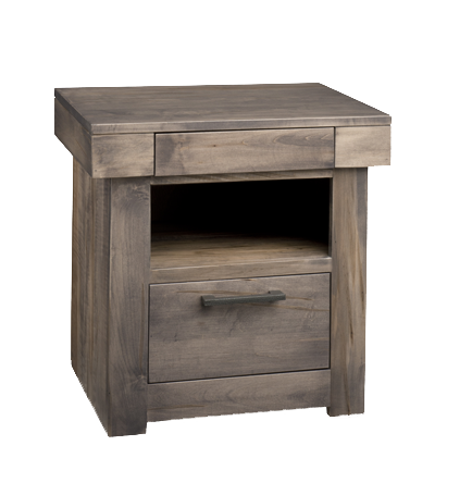 Baxter 2 Drawer Open Nightstand