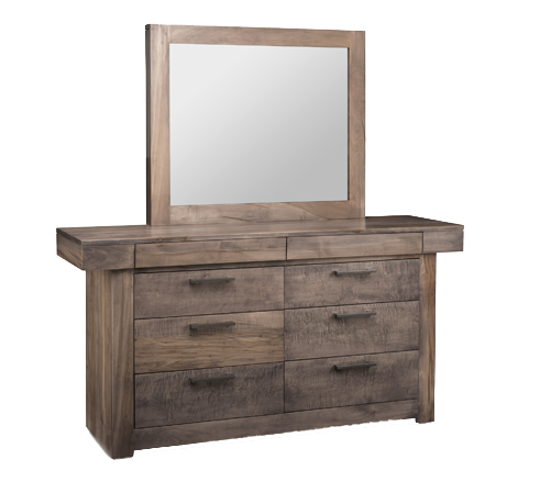 Baxter 8 Drawer Dresser with Landscape Mirror (N-BA9)