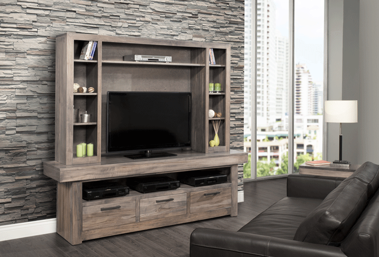 84" HDTV Console with Hutch