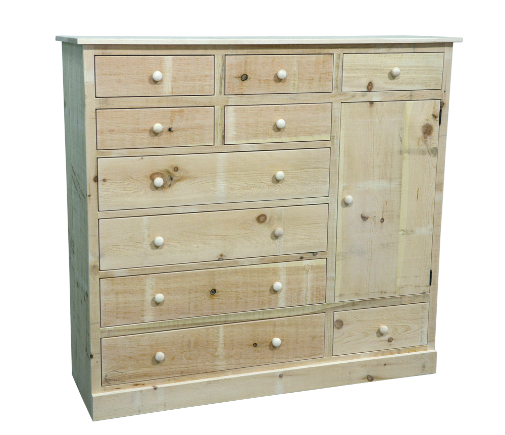 Rustic Pioneer 10 Drawer 1 Door Mule Chest