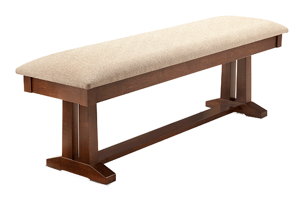 Brooklyn Fabric Dining Bench 60"W
