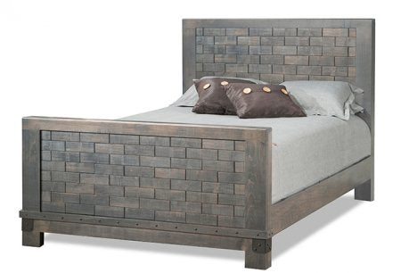 Barrelworks High Footboard Bed Wood Headboard