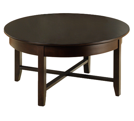 Demi-Lune Round Coffee Table No Shelf
