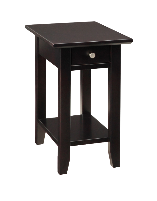 Demi-Lune Square Chair Side Table