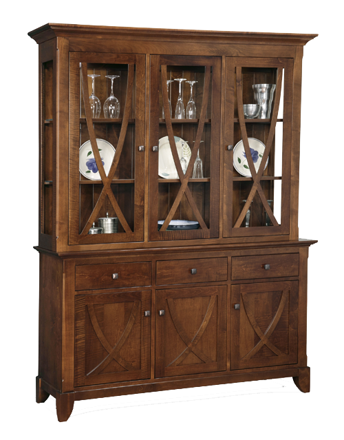 Florence 3 Drawer 6 Door Buffet with Hutch