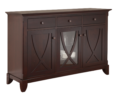 Florence 3 Drawer 3 Door with Glass Centre Door