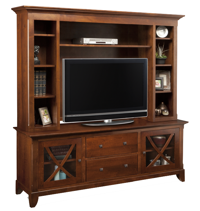 Florence 73" TV Console with Hutch