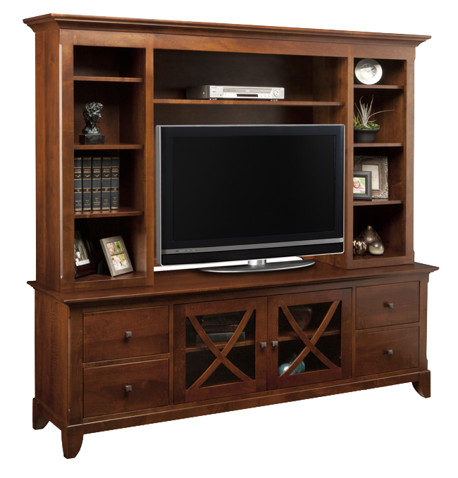 Florence 83" TV Console with Hutch