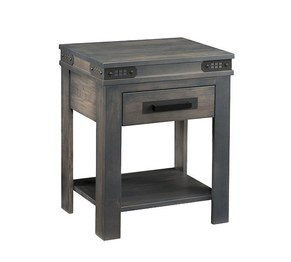 Gastown 1 Drawer Shelf Nightstand
