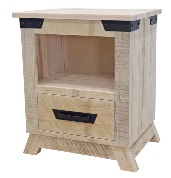 Hamilton 1 Drawer Open Nightstand (Angled feet)