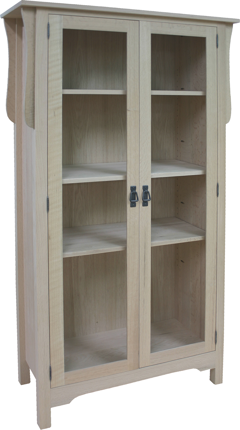 Mission 2 Door Tall Bookcase