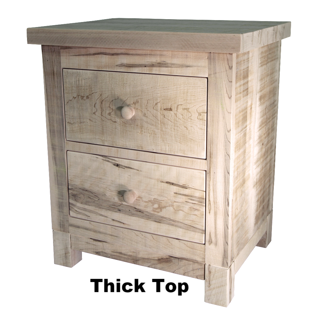 Rough Cut Metro 2 Drawer Nightstand
