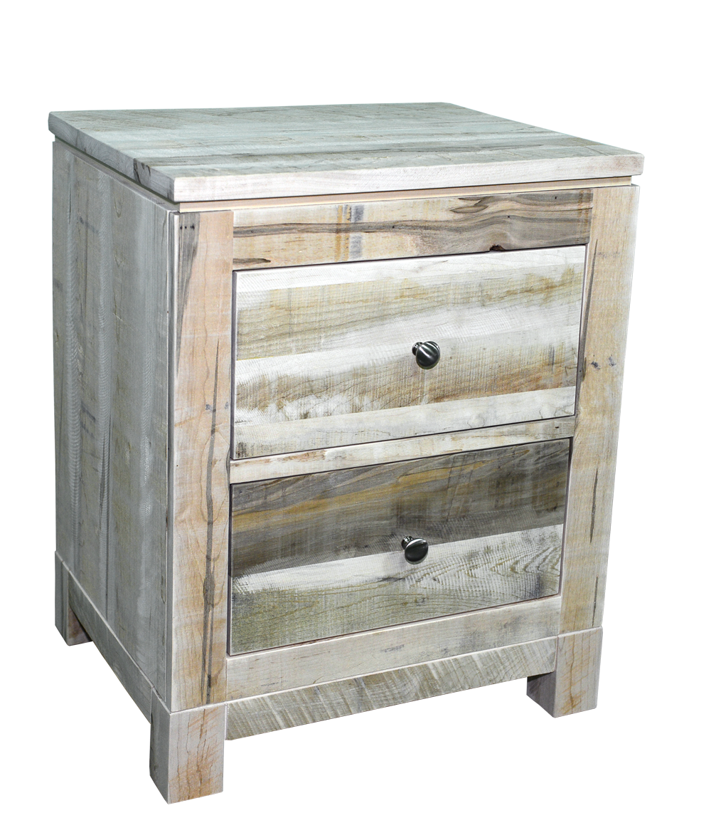 Rough Cut Metro 2 Drawer Nightstand