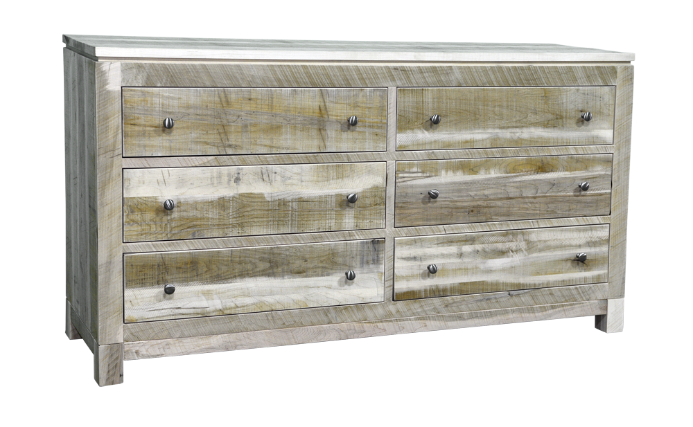 Rough Cut Metro 6 Drawer Dresser
