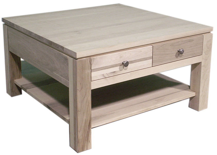 Newport 4 Drawer Square Coffee Table