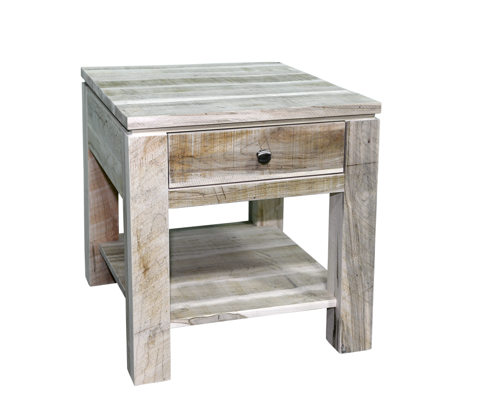 Rough Cut Metro 1 Drawer End Table