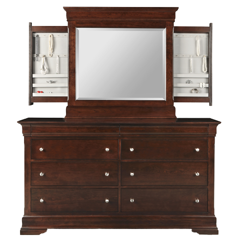 Phillipe 8 Deep Drawer Wide Double Dresser