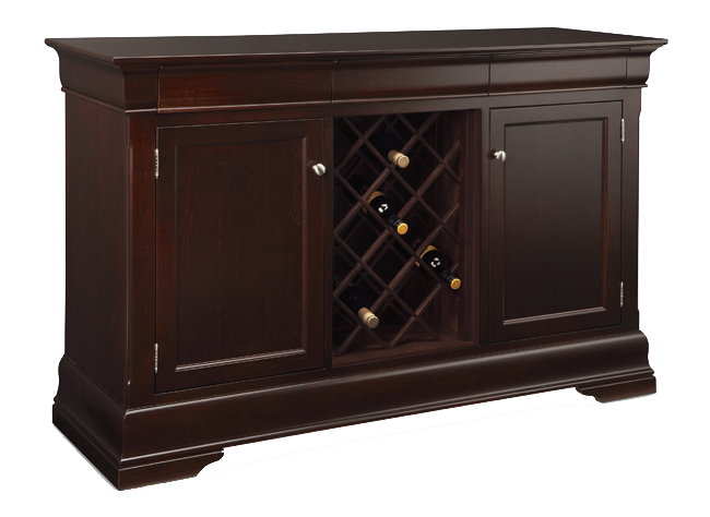 Phillipe 3 Drawer 2 Door Sideboard with Wine Rack