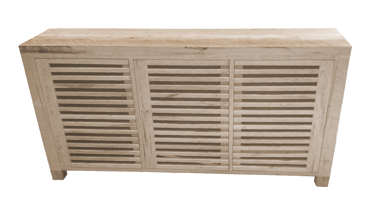 Rustic Slatted TV Unit