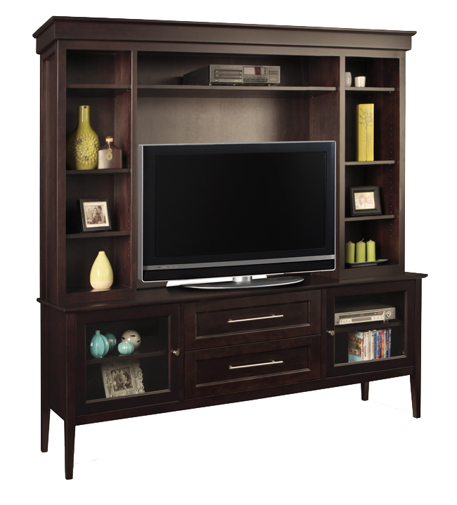 Stockholm 76" TV Console with Hutch