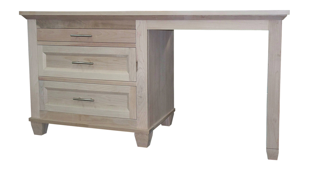 Algonquin Student desk in unfinished Brown Maple