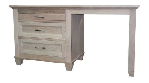 Algonquin Student desk in unfinished Brown Maple