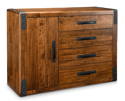 Union Station 4 Drawer 1 Door Sideboard
